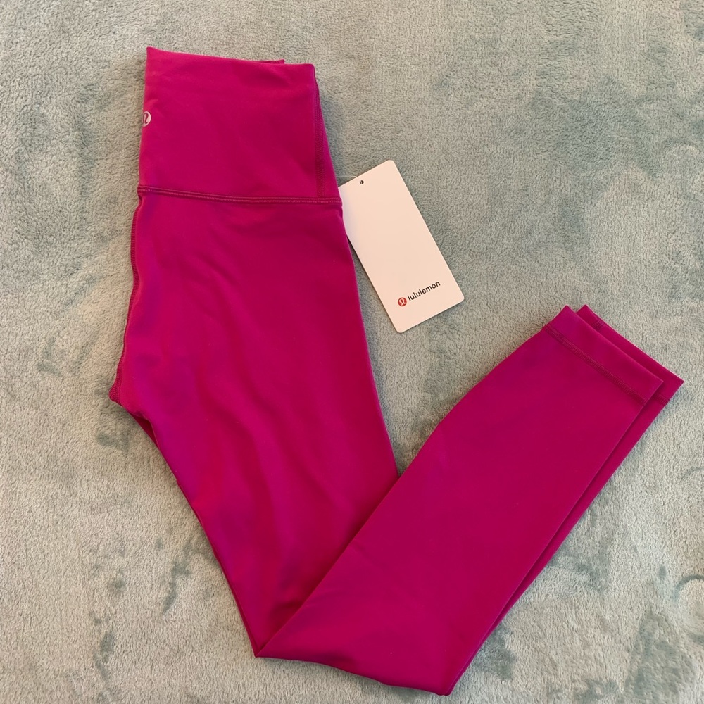 Lululemon Wunder Train Tight 25” (ripened raspberry)